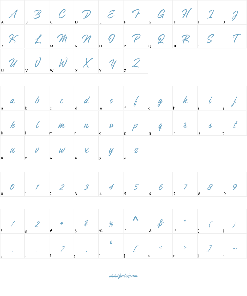 The Lunatique Font Character